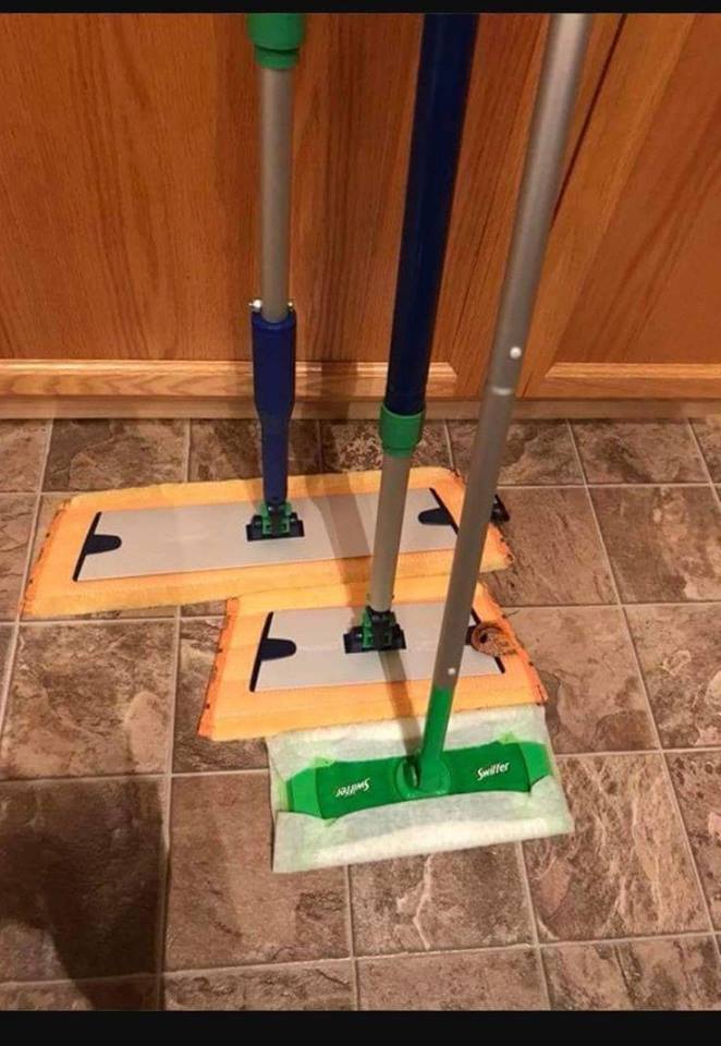 Norwex Mop compared to Swiffer size